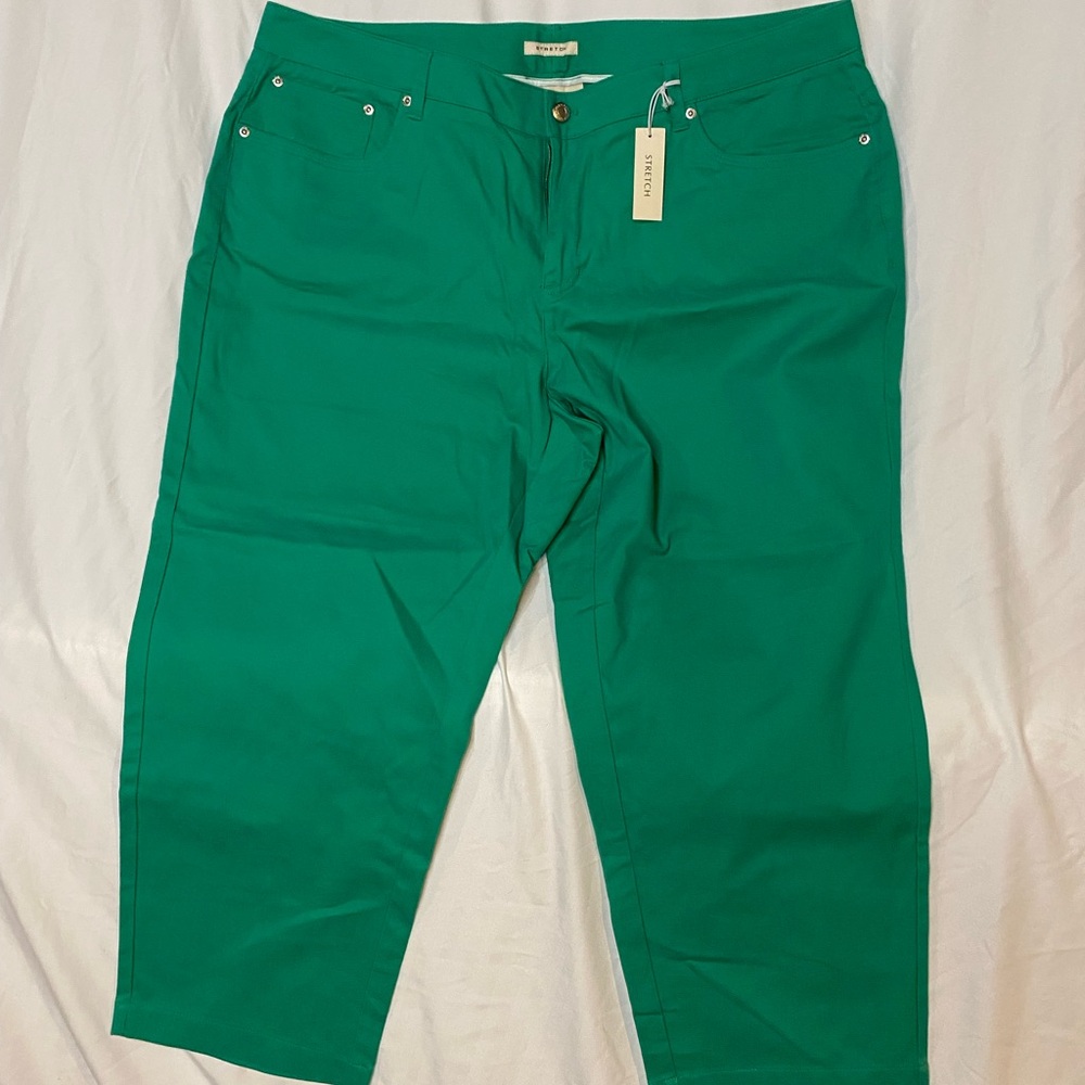 Jones New York green Pants 18w cropped